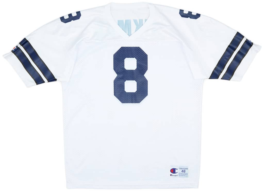1990-94 Dallas Cowboys Aikman #8 Champion Away Jersey (Very Good) XL