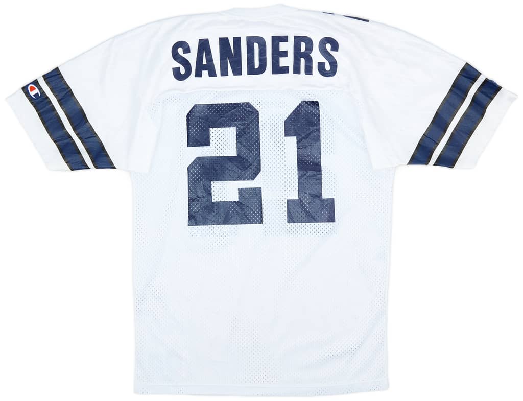 1996-97 Dallas Cowboys Sanders #21 Champion Away Jersey (Very Good) M