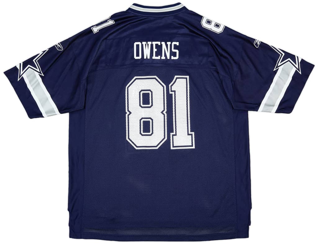 2007 Dallas Cowboys Owens #81 Reebok On Field Home Jersey (Excellent) XXL