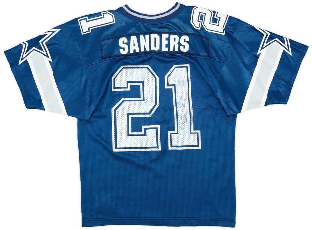 1996-97 Dallas Cowboys Sanders #21 Wilson Home Jersey (Good) L.Kids