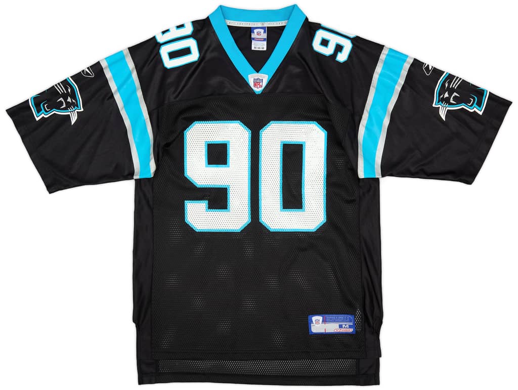 2002-04 Carolina Panthers Peppers #90 Reebok On Field Home Jersey (Excellent) M
