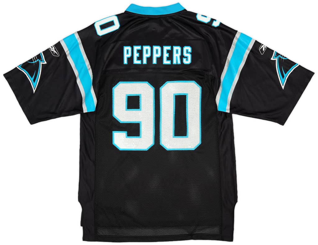 2002-04 Carolina Panthers Peppers #90 Reebok On Field Home Jersey (Excellent) M