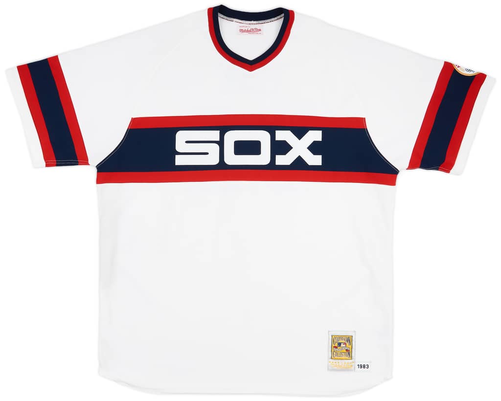 1983 Chicago White Sox Fisk #72 Mitchell & Ness Home Jersey (Excellent) XXL
