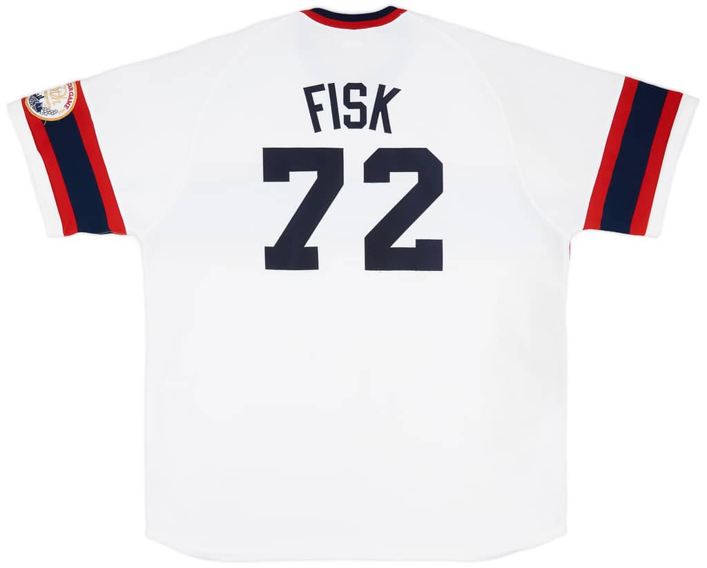 1983 Chicago White Sox Fisk #72 Mitchell & Ness Home Jersey (Excellent) XXL