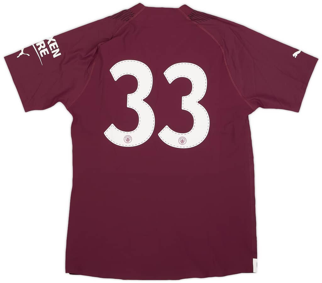 2022-23 Manchester City Match Issue GK Shirt #33 (Carson)