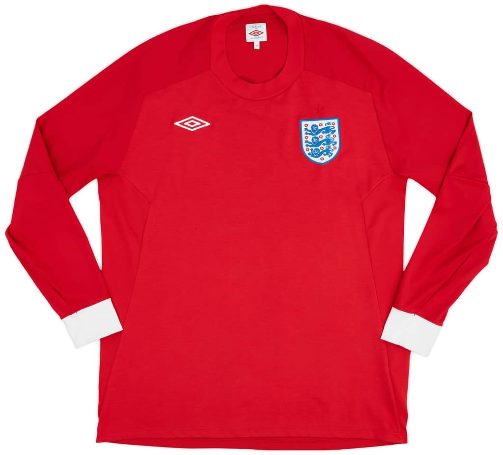 2010-11 England Away L/S Shirt - 9/10 - (XL)
