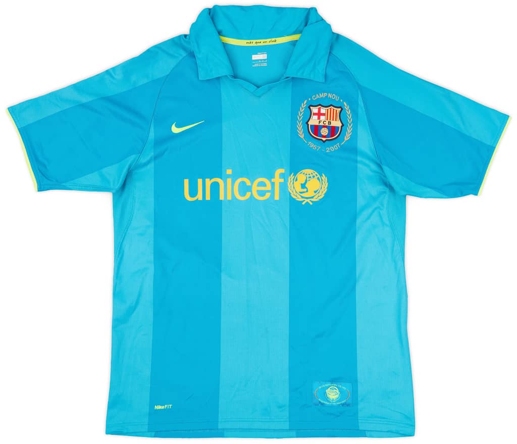 2007-09 Barcelona Away Shirt Messi #19 - 8/10 - (M)