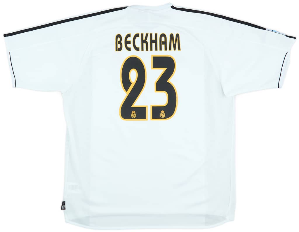2003-04 Real Madrid Home Shirt Beckham #23 - 6/10 - (XL)