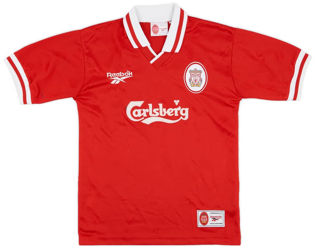 1996-98 Liverpool Home Shirt - 7/10 - (S.Boys)
