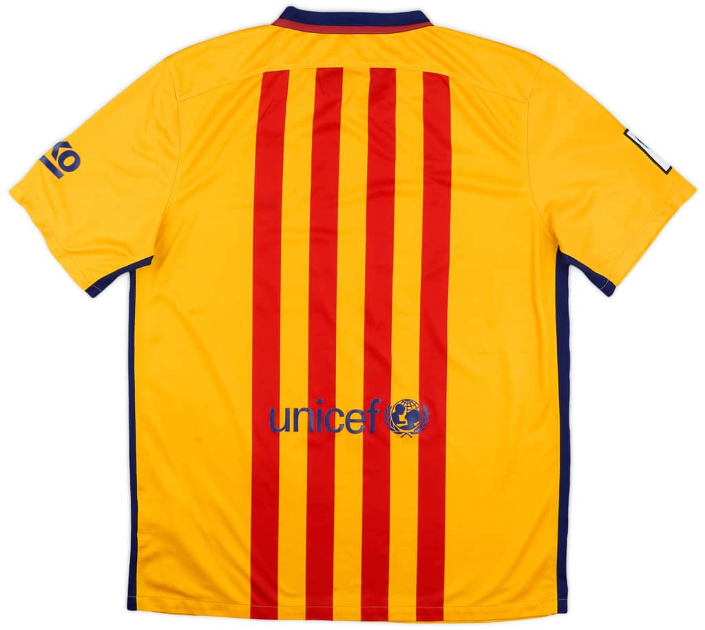 2015-16 Barcelona Away Shirt - 4/10 - (L)