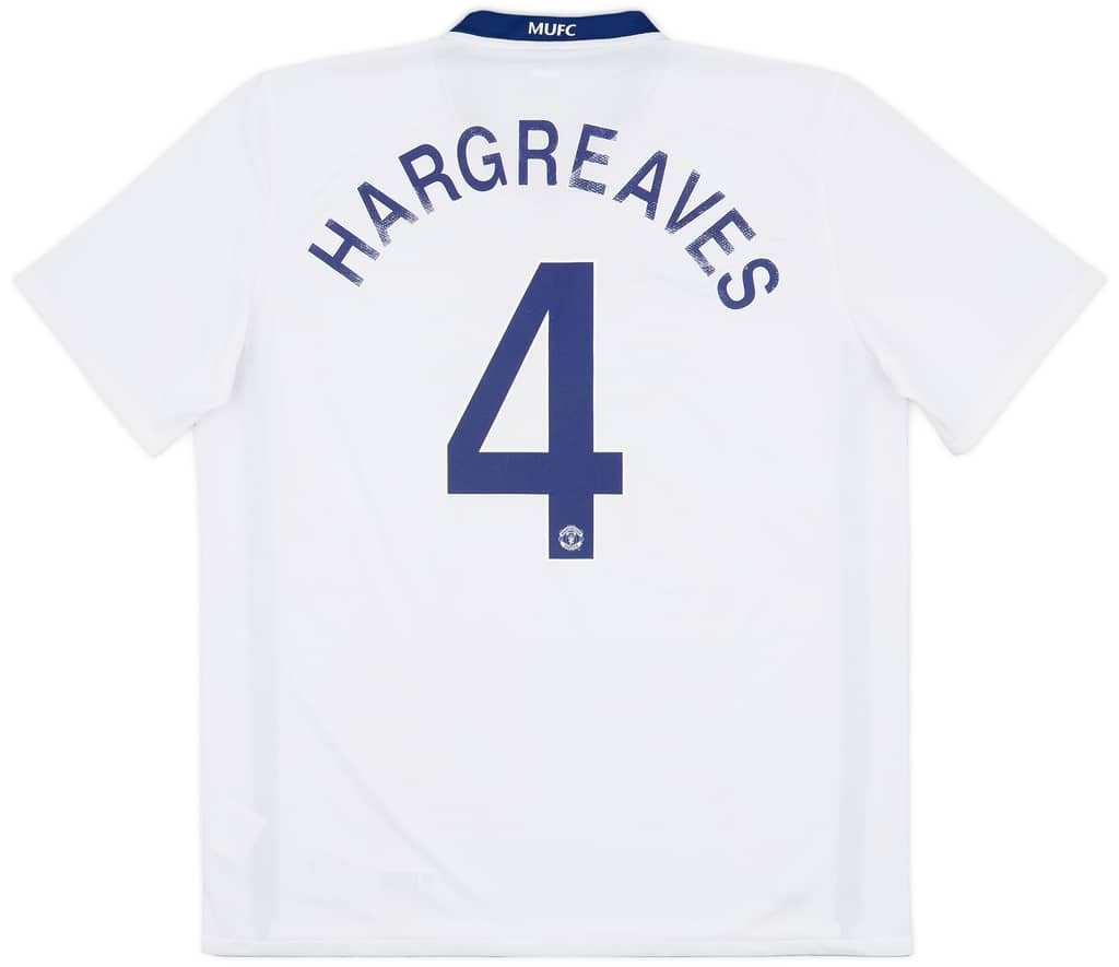 2008-10 Manchester United Away Shirt Hargreaves #4 - 5/10 - (XL)