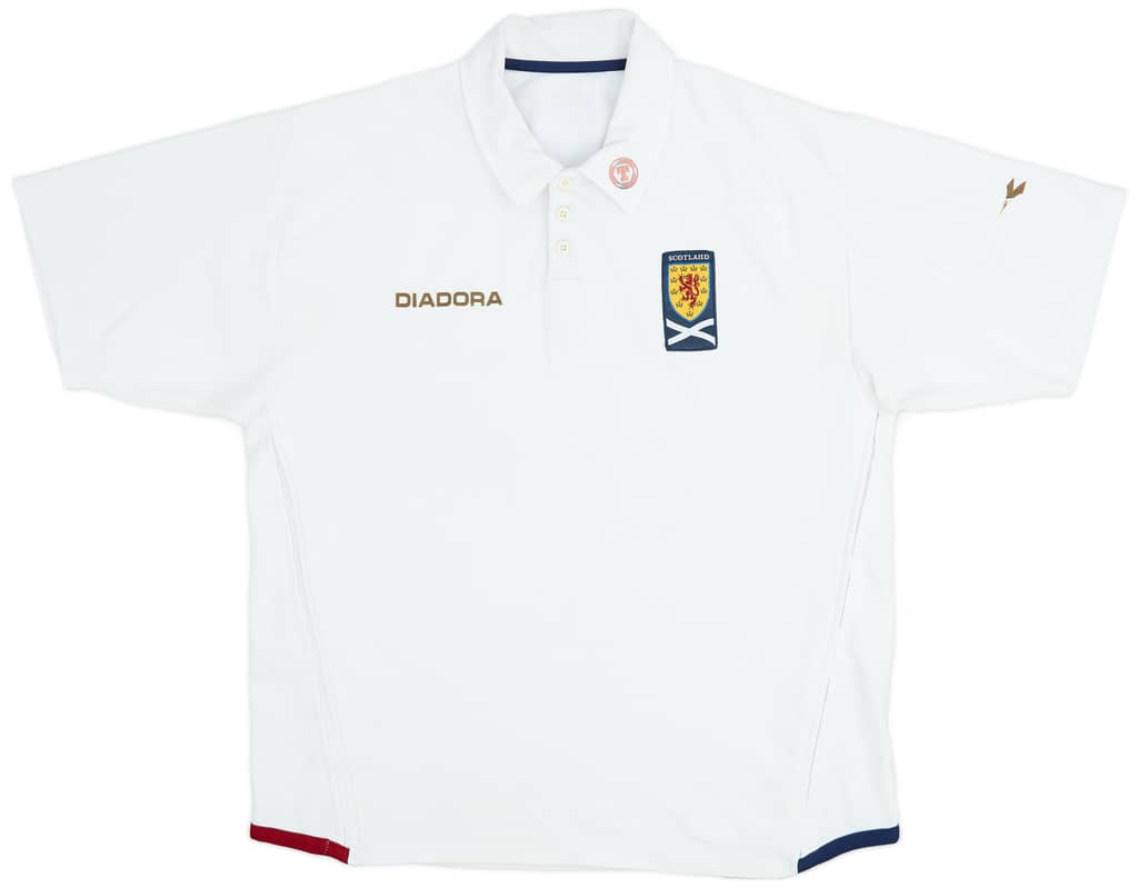 2007-08 Scotland Diadora Polo Shirt - 7/10 - (XXL)