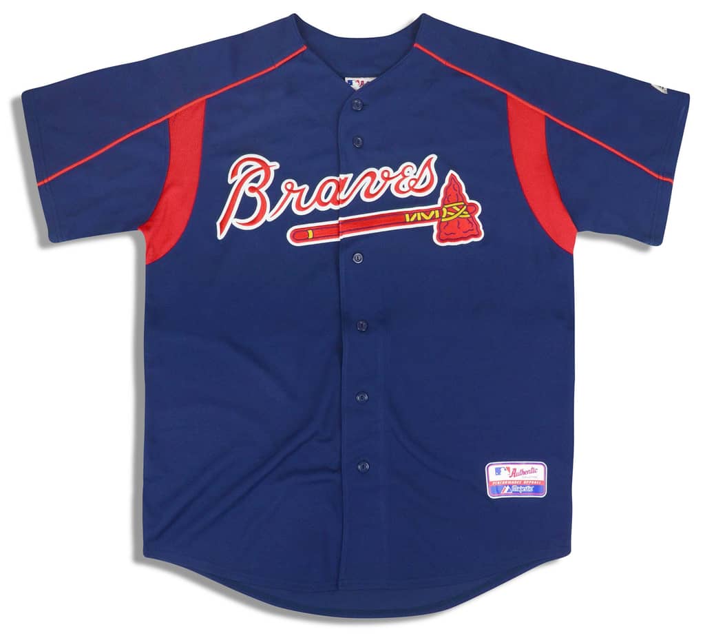 2012-14 Atlanta Braves Authentic Majestic Practice Jersey L