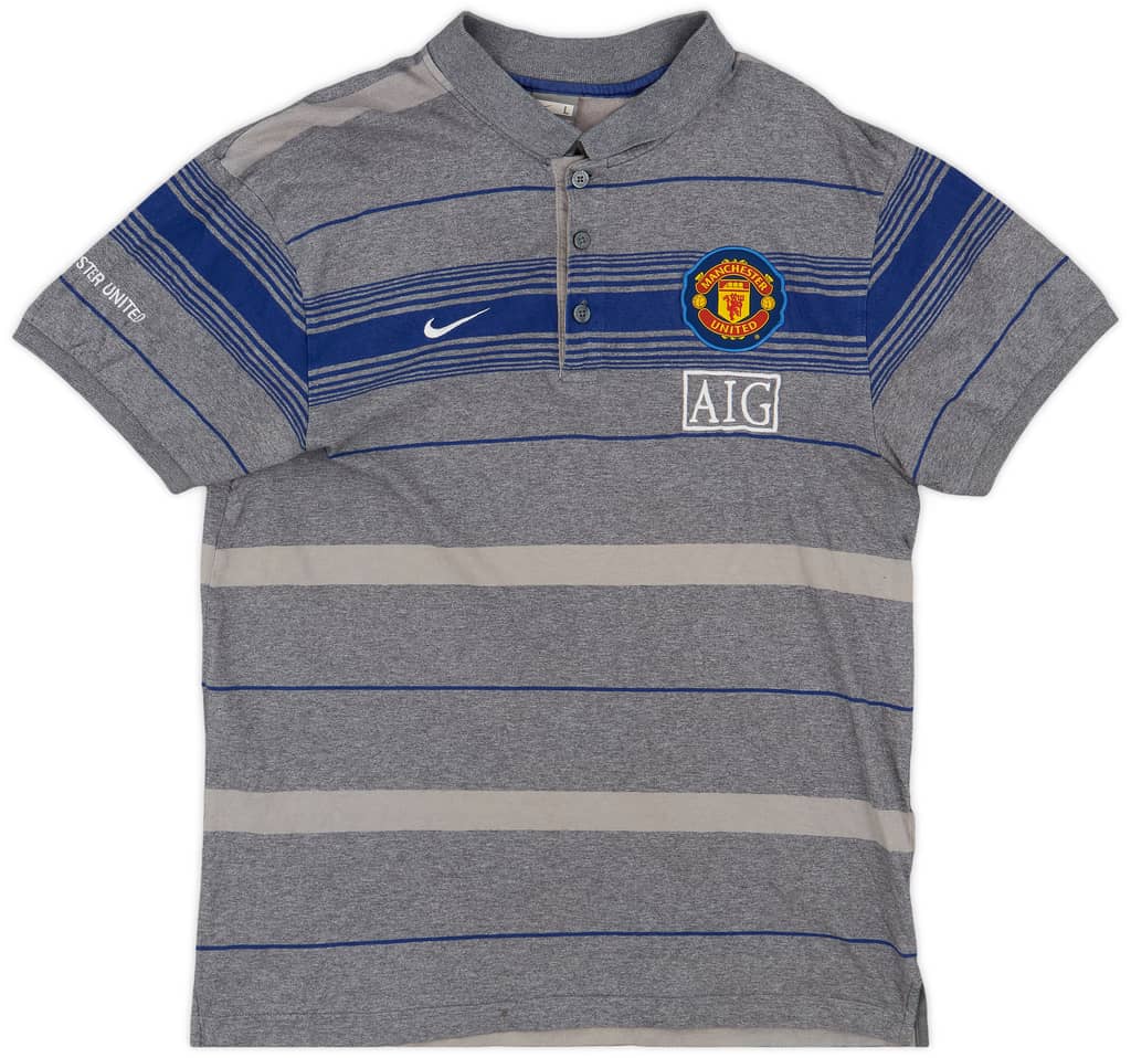 2009-10 Manchester United Nike Polo Shirt - 8/10 - (L)