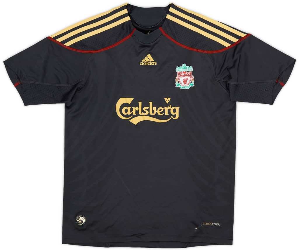 2009-10 Liverpool Away Shirt Johnson #2 - 6/10 - (M.Boys)