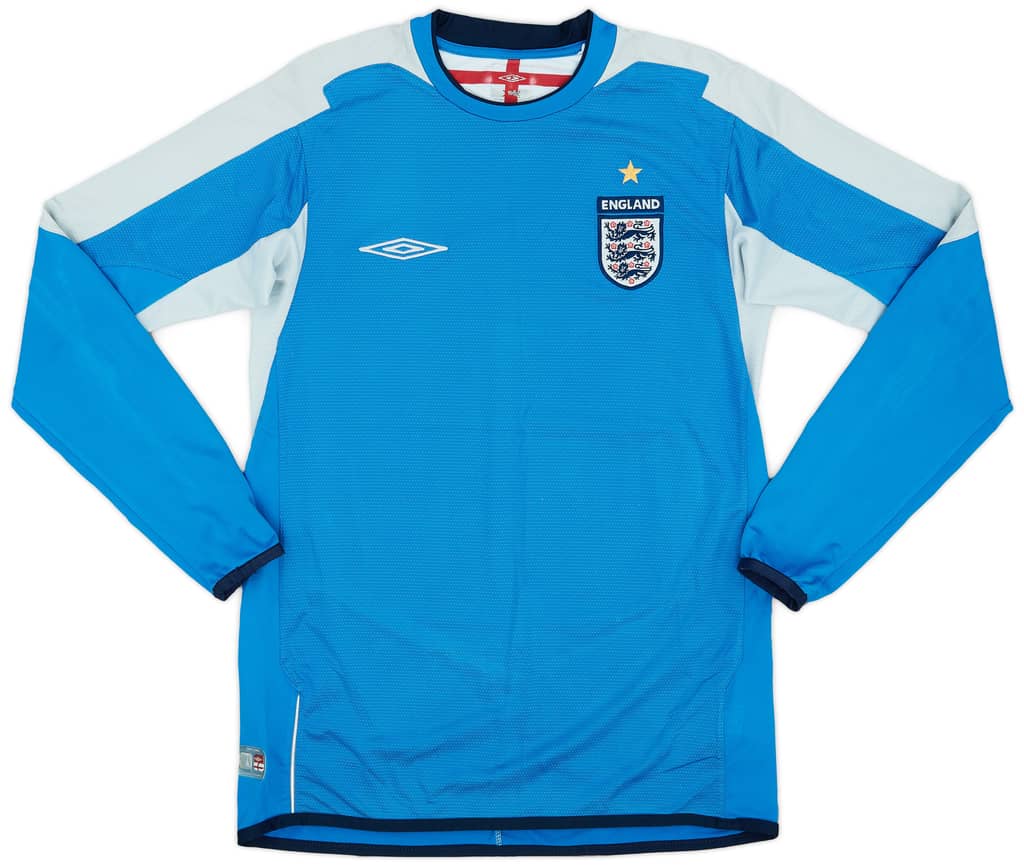 2004-06 England GK L/S Shirt - 5/10 - (S)