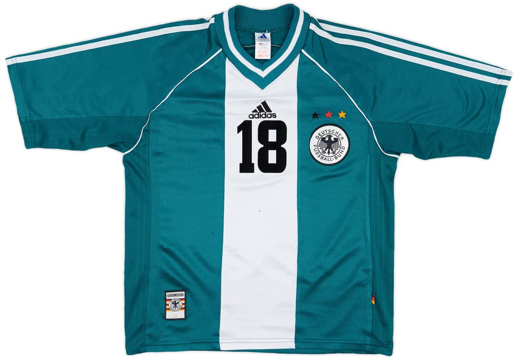 1998-00 Germany Away Shirt Klinsmann #18 - 6/10 - (S)
