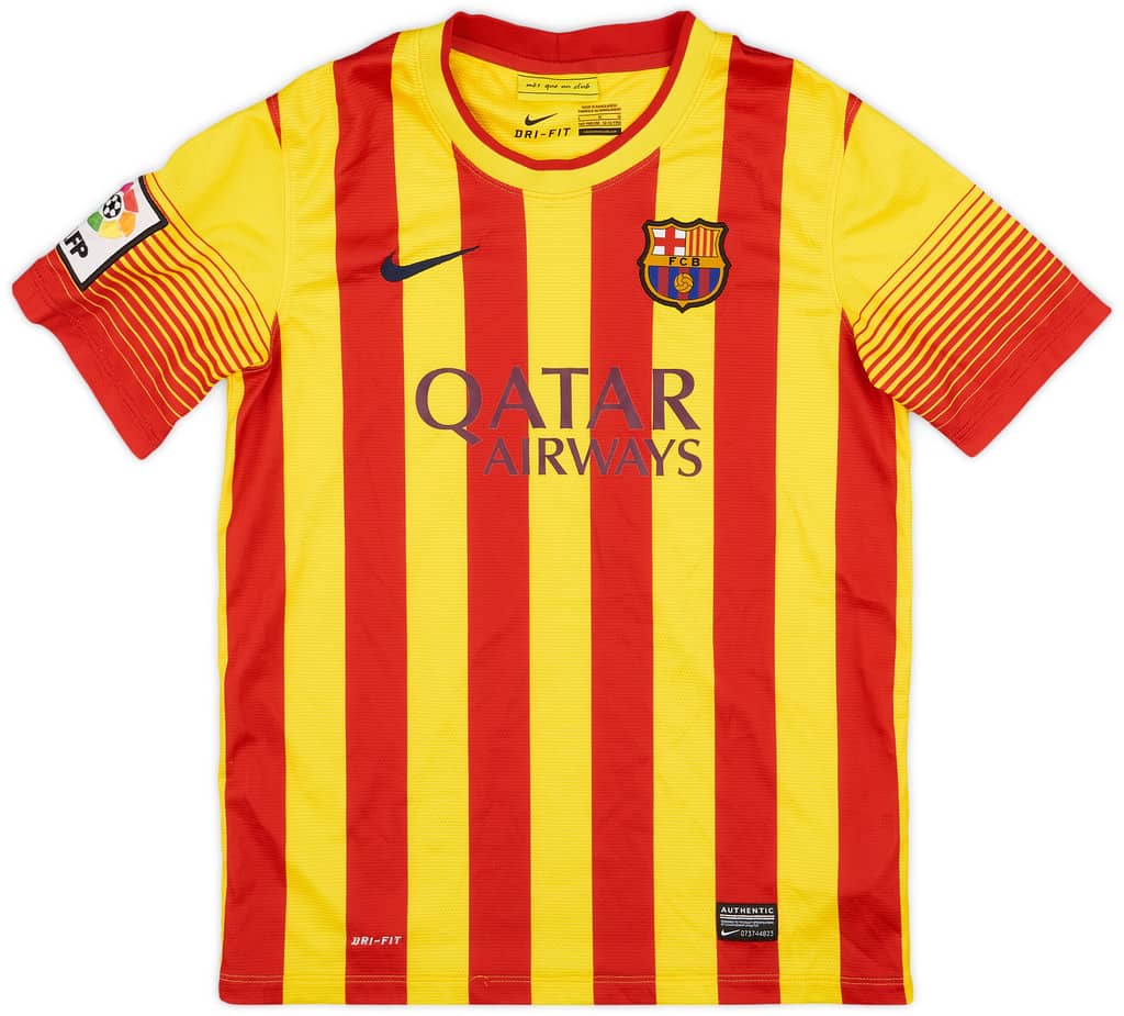 2013-15 Barcelona Away Shirt - 8/10 - (L.Boys)