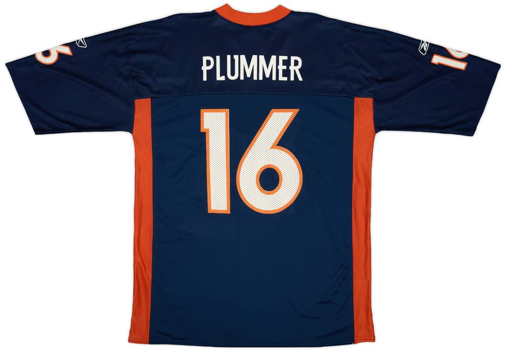 2005-06 Denver Broncos Plummer #16 Reebok Replica Home Jersey - 8/10 - (XL)