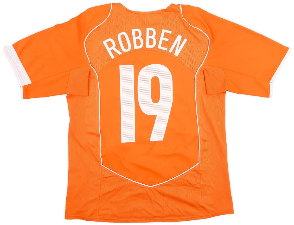 2004-06 Netherlands Home Shirt Robben #19 - 6/10 - (S)