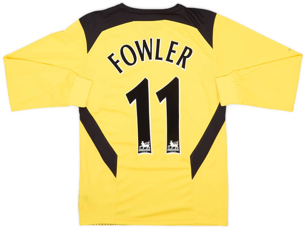 2004-06 Liverpool Away L/S Shirt Fowler #11 - 9/10 - (S)