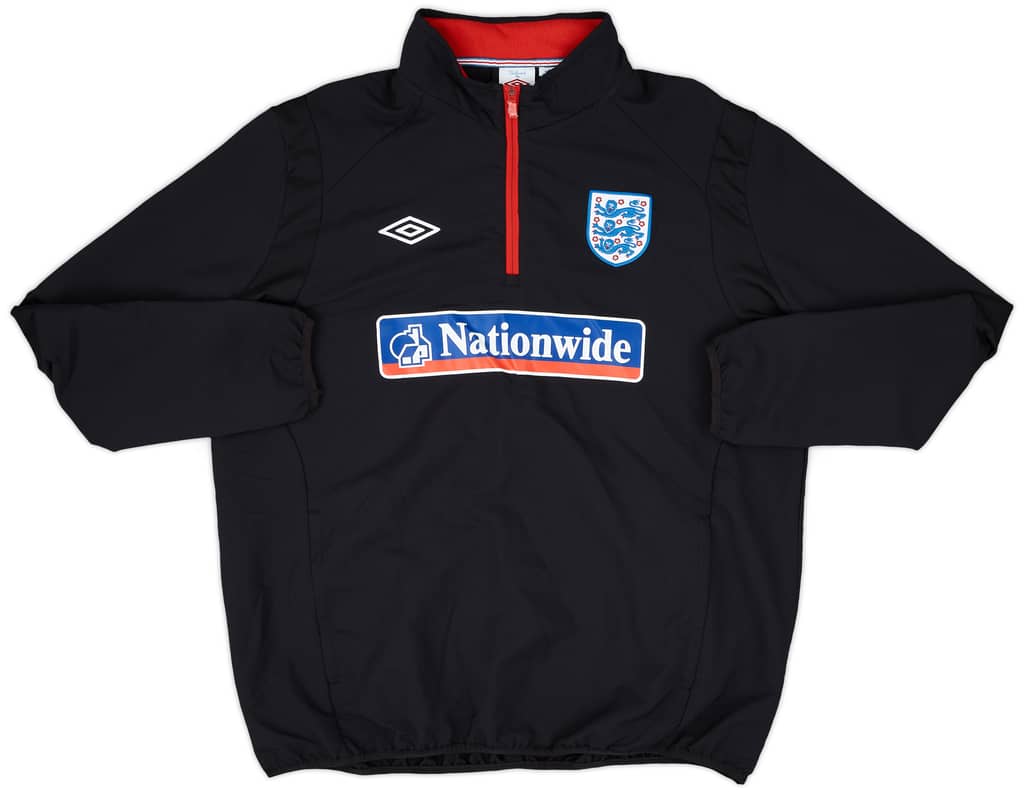 2010-11 England Umbro 1/4 Zip Drill Top - 9/10 - (XXL)