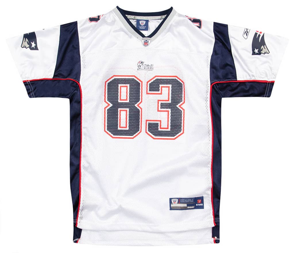 2008-11 New England Patriots Welker #83 Reebok On Field Jersey (Away) Y