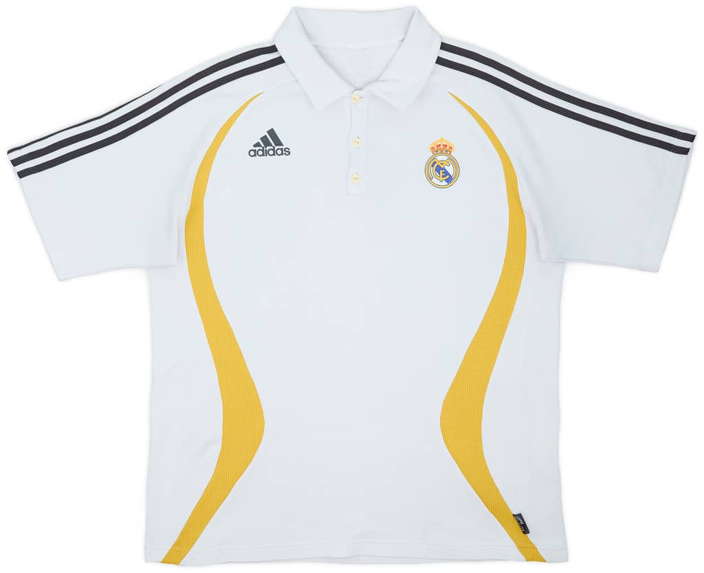 2006-07 Real Madrid adidas Polo Shirt - 7/10 - (XL)