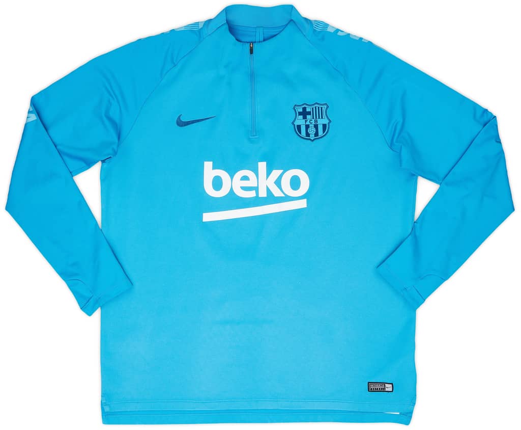 2019-20 Barcelona Nike 1/4 Zip Drill Top - 8/10 - (XL)