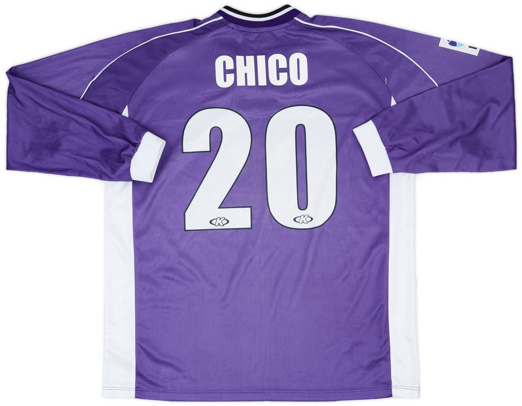2000-01 Real Jaen Match Issue Away L/S Shirt Chico #20