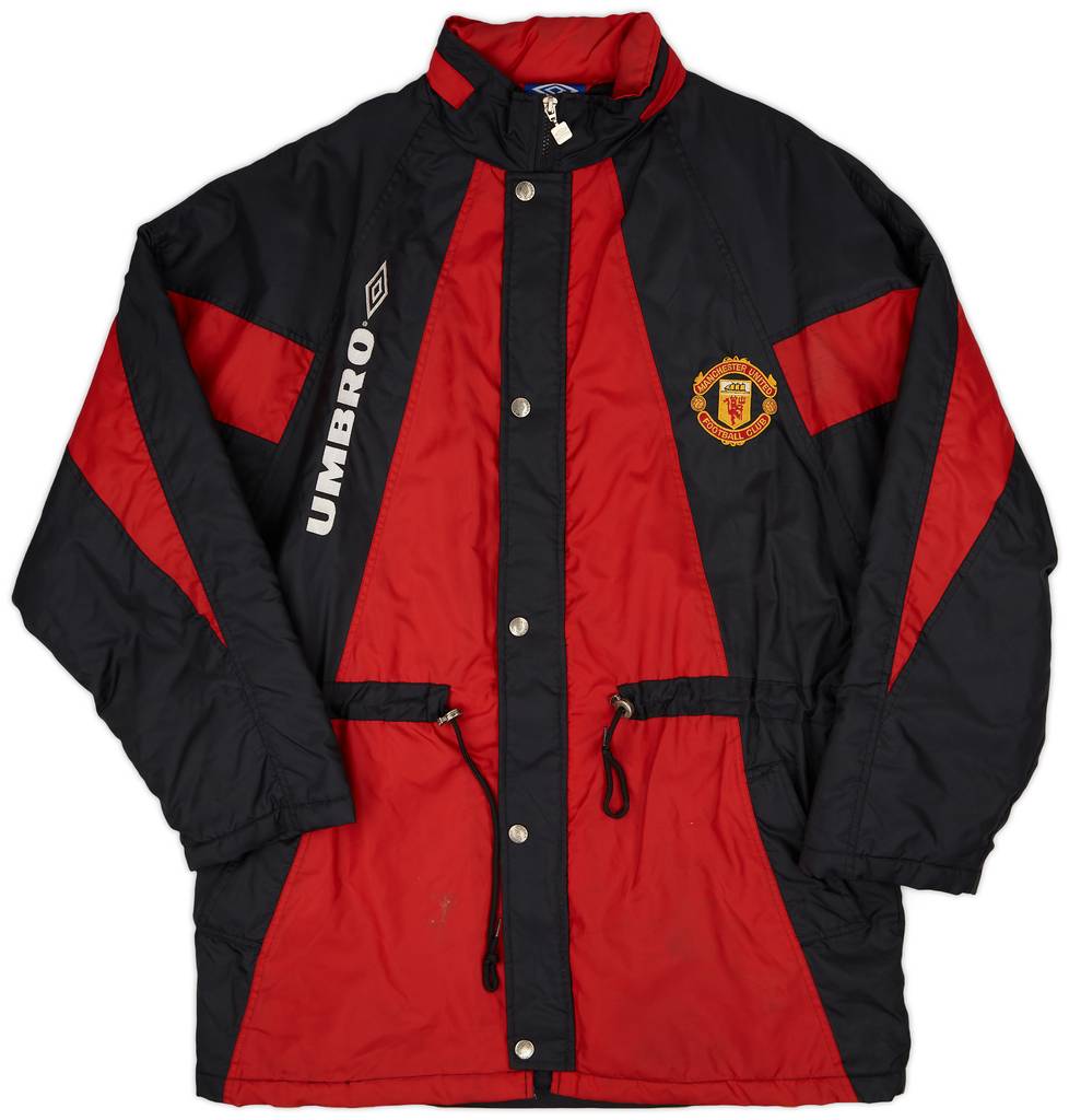 1992-93 Manchester United Umbro Padded Bench Coat - 9/10 - (L)