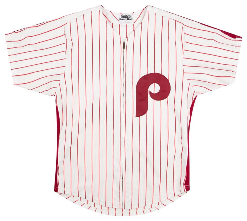1980-86 Philadelphia Phillies Authentic Medalist Sand-Knit Jersey (Home) M