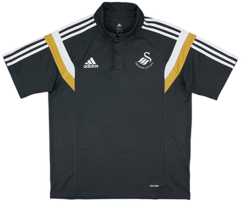 2014-15 Swansea adidas Polo Shirt - 9/10 - (L)