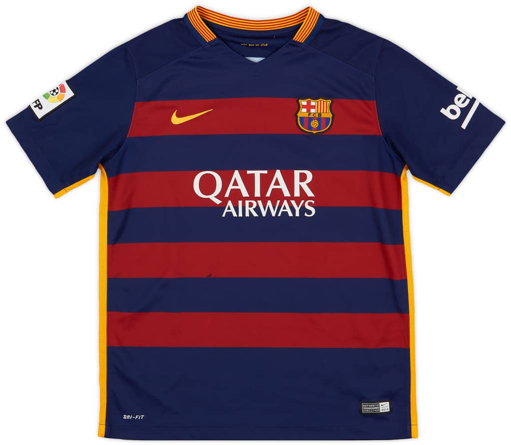 2015-16 Barcelona Home Shirt - 7/10 - (XL.Boys)