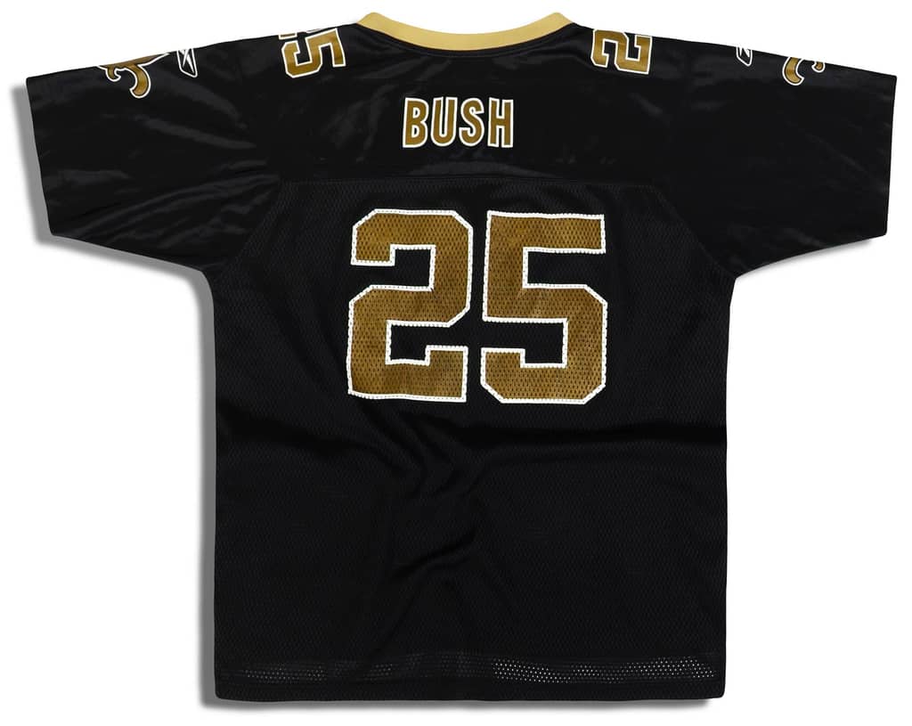 2006 New Orleans Saints Bush #25 Reebok On Field Jersey (Home) Y