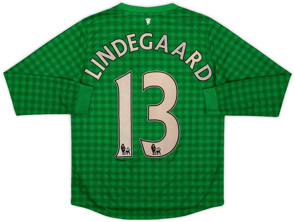2012-13 Manchester United GK Shirt Lindegaard #13 - 6/10 - (L.Boys)