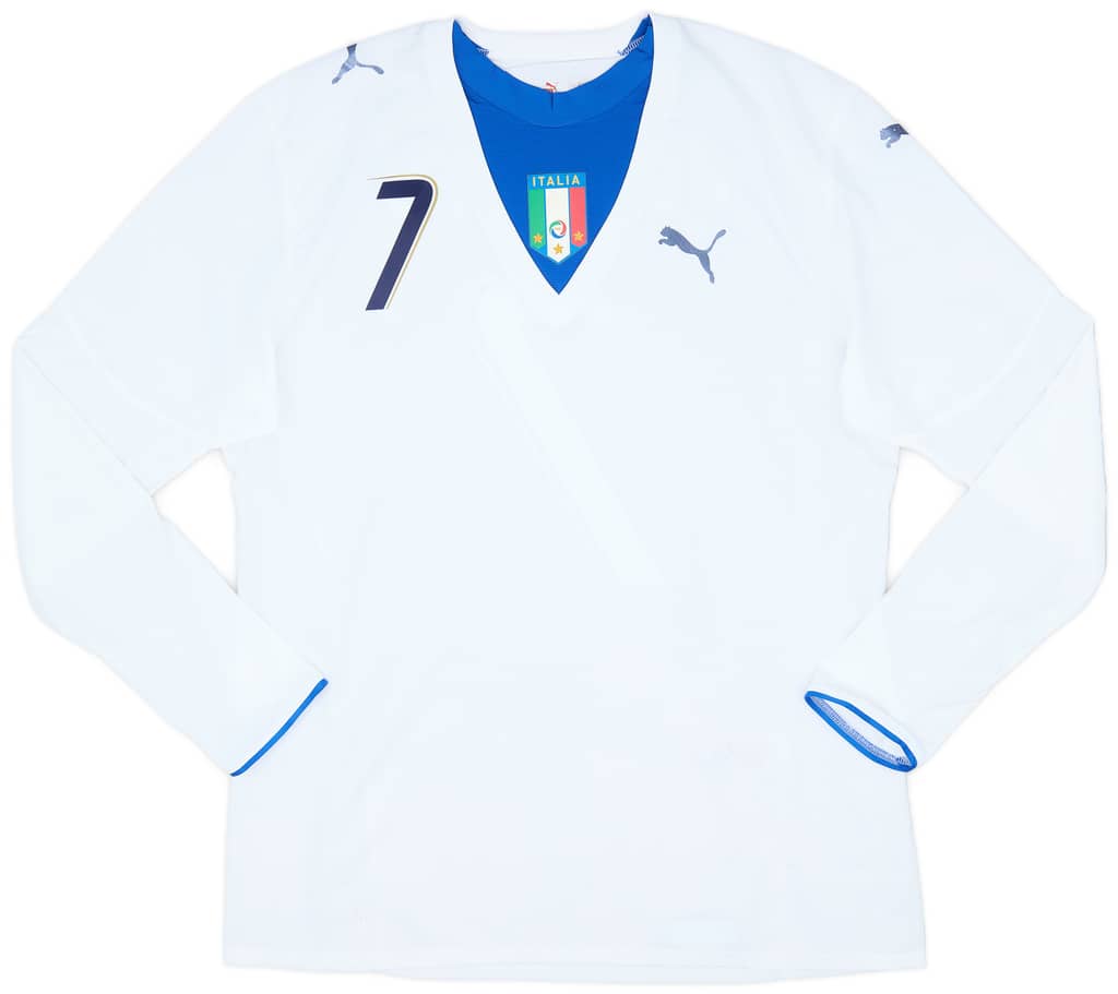 2006 Italy Player Issue Away L/S Shirt Del Piero #7 - 6/10 - (XL)