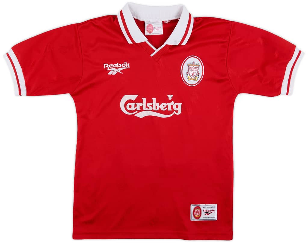 1996-98 Liverpool Home Shirt Owen #18 - 8/10 - (Y)