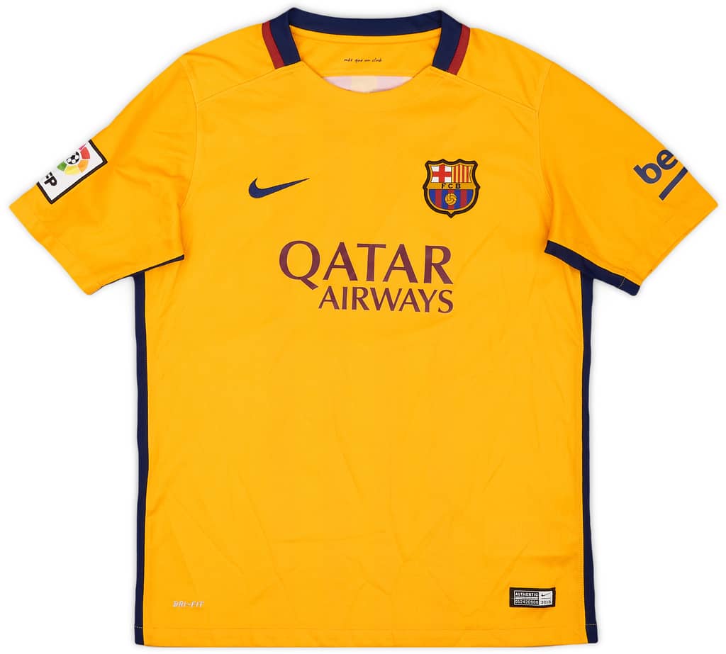 2015-16 Barcelona Away Shirt - 9/10 - (XL.Boys)
