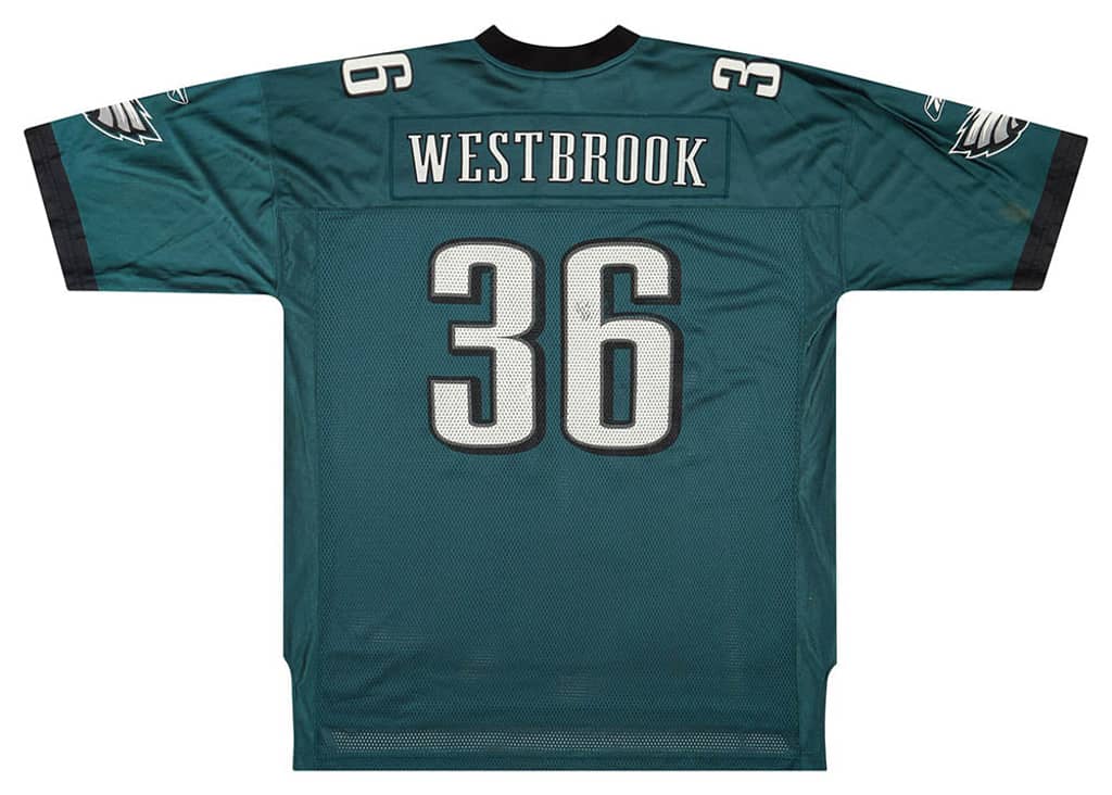 2003-04 Philadelphia Eagles Westbrook #36 Reebok On Field Jersey (Home) XXL