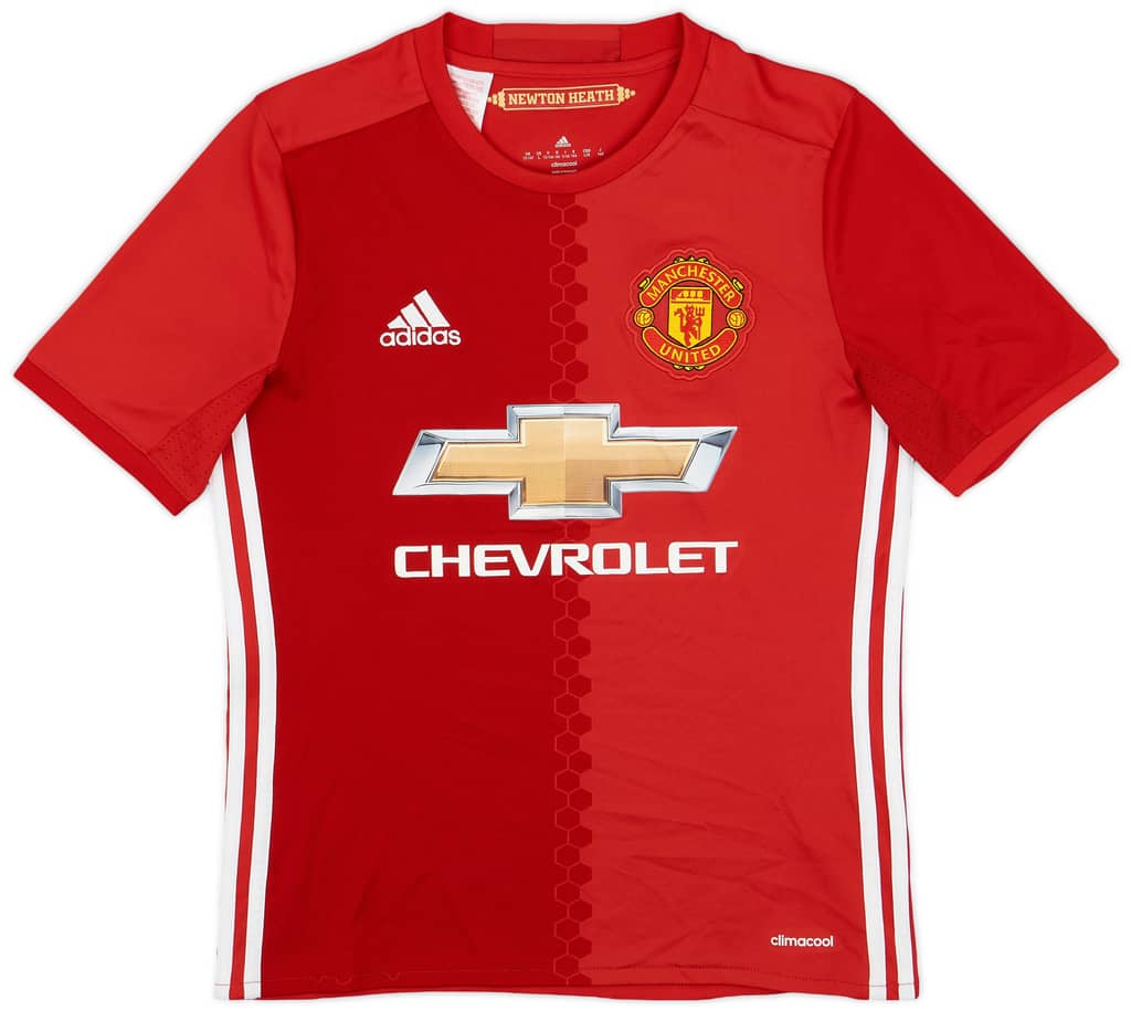 2016-17 Manchester United Home Shirt - 8/10 - (L.Boys)