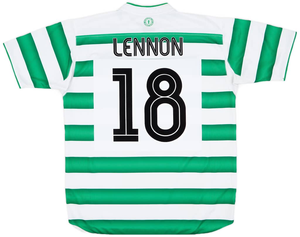 2003-04 Celtic Home Shirt Lennon #18 - 5/10 - (L)