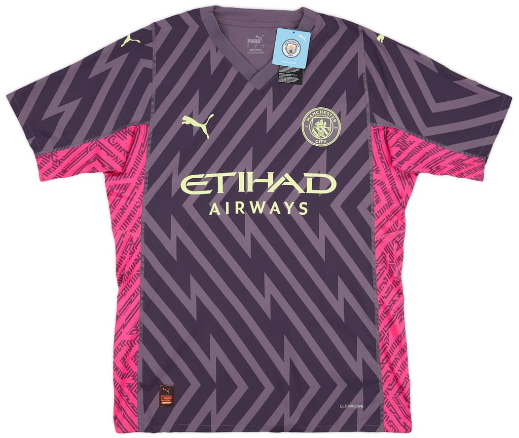 2023-24 Manchester City Player Issue GK S/S Shirt (XL)