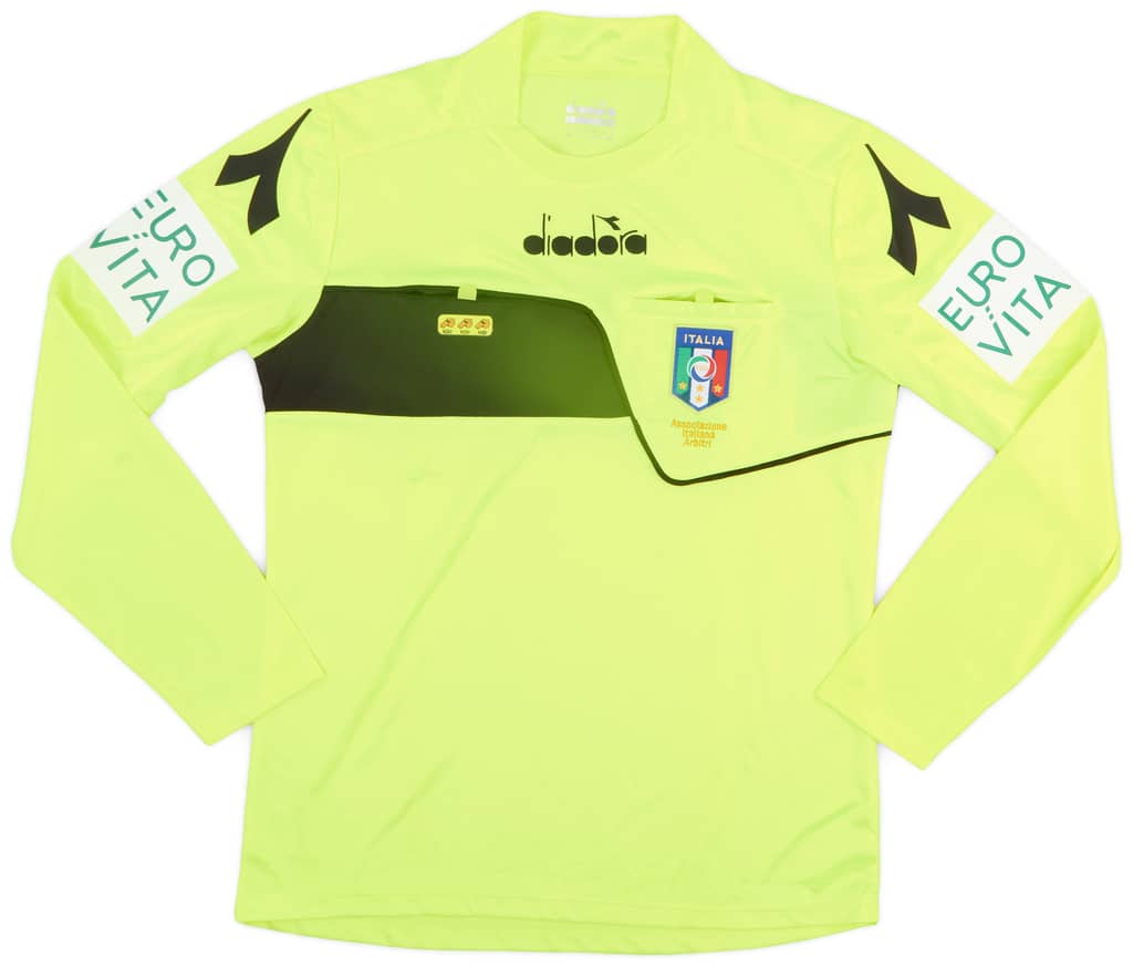 2017-18 Italy Diadora Referee L/S Shirt - 8/10 - (S)