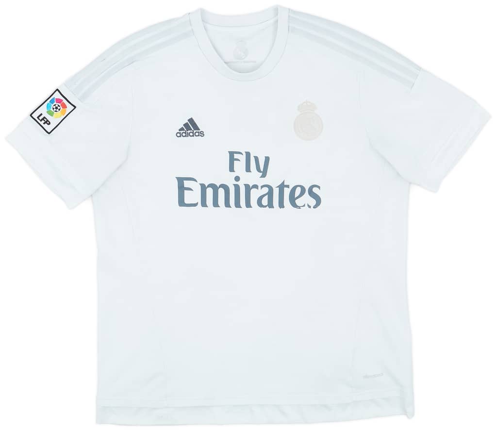 2015-16 Real Madrid Home Shirt - 4/10 - (XL)