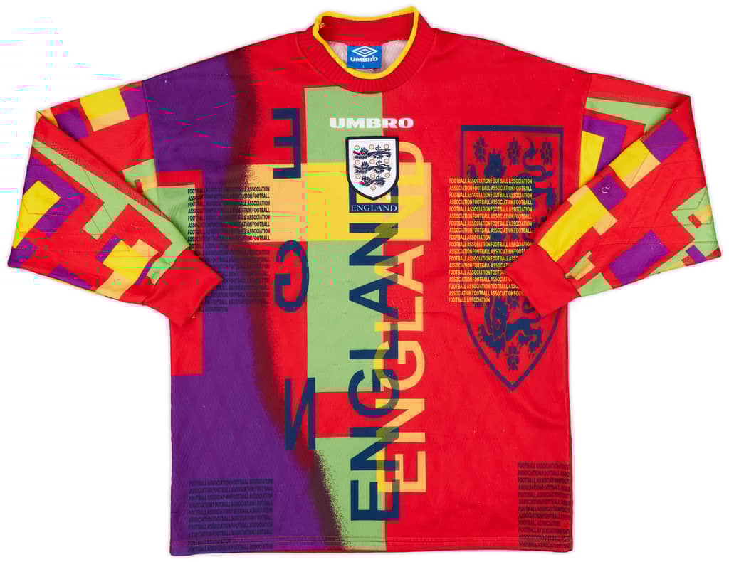 1995-96 England GK Shirt Seaman #1 - 8/10 - (L)