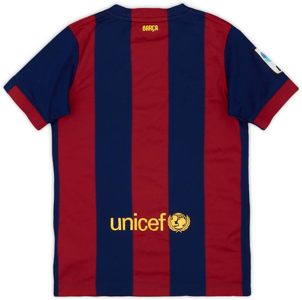 2014-15 Barcelona Home Shirt - 7/10 - (S.Boys)