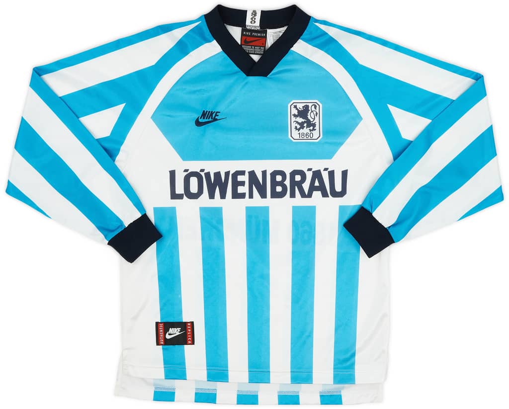 1995-96 1860 Munich Home L/S Shirt - 9/10 - (S)