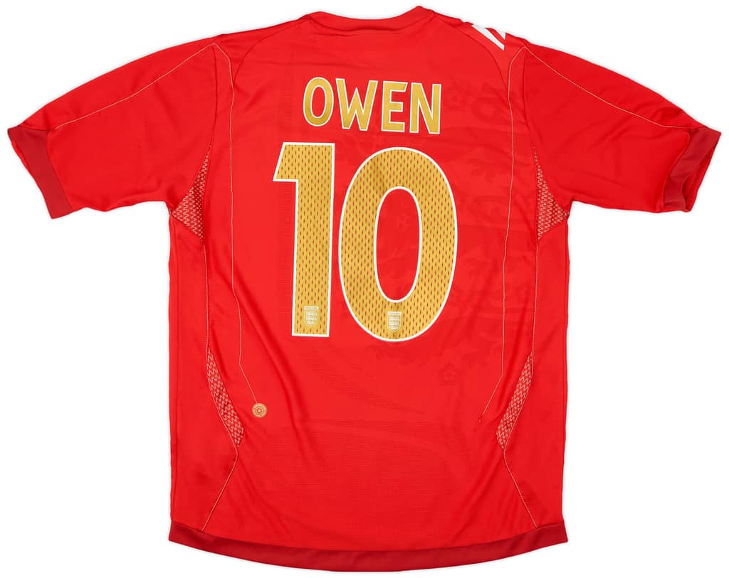 2006-08 England Away Shirt Owen #10 - 8/10 - (M)
