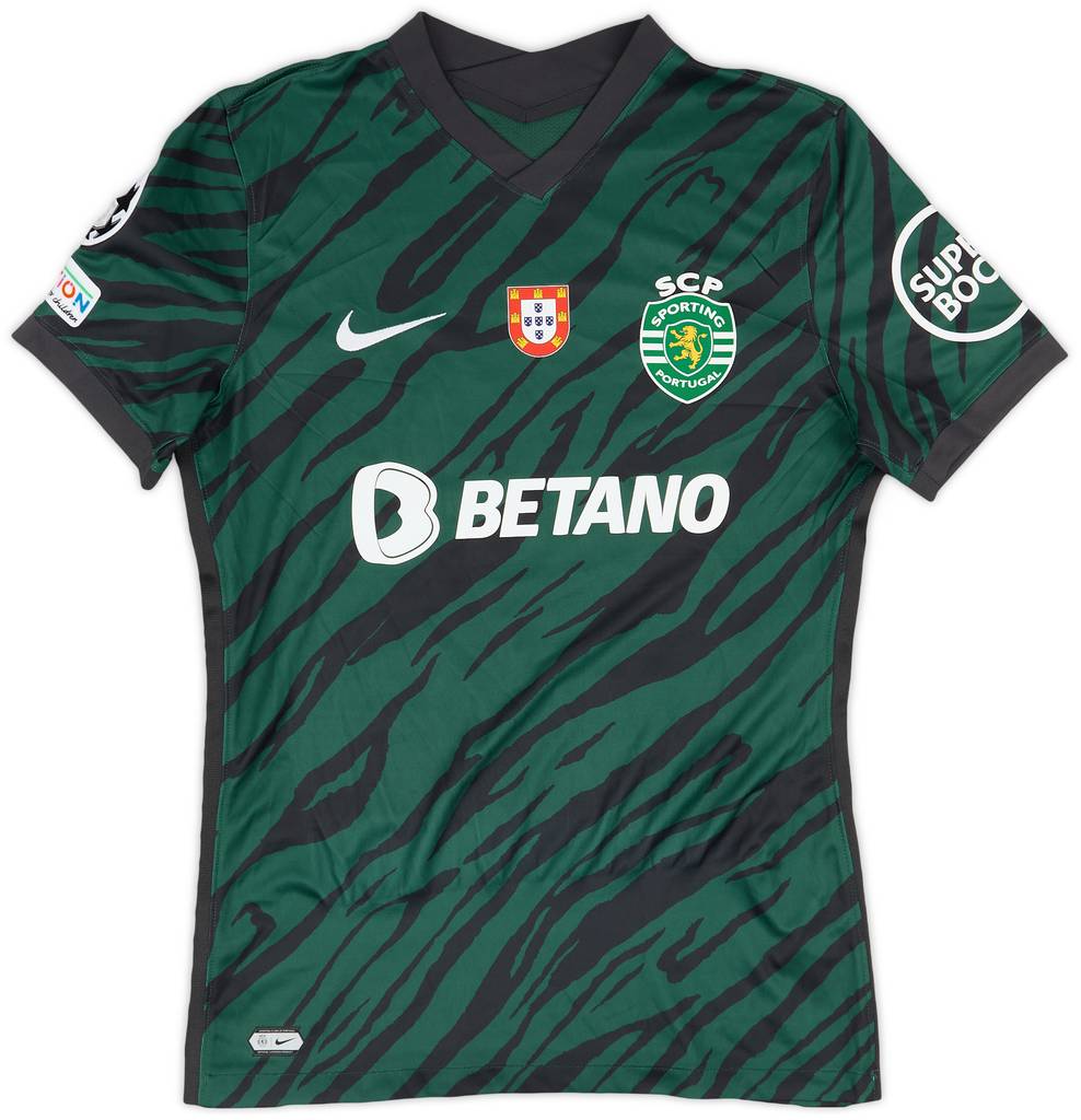 2021-22 Sporting CP Match Issue Champions League Third Shirt G. Esteves #87